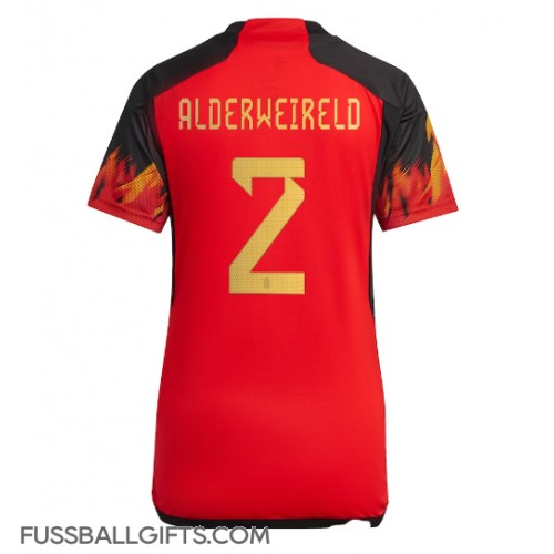 Belgien Toby Alderweireld #2 Fußballbekleidung Heimtrikot Damen WM 2022 Kurzarm